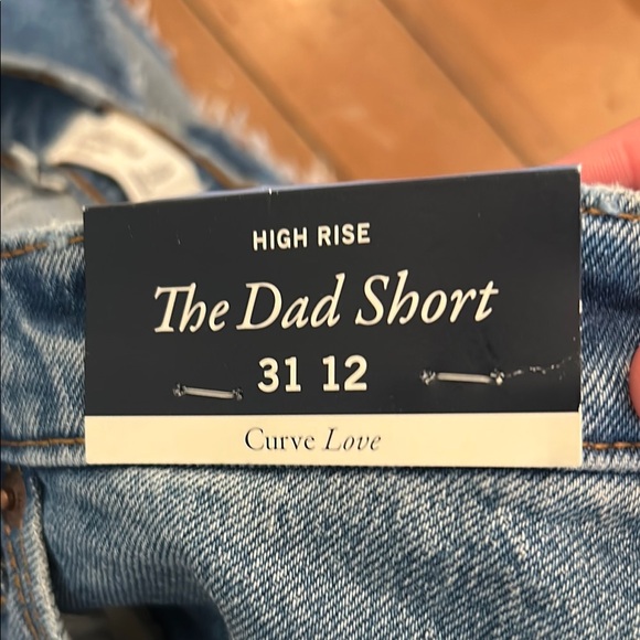Abercrombie & Fitch Blue Denim Dad Shorts - Picture 4 of 4